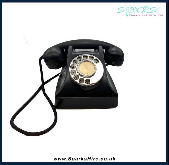 BLACK 1950'S GEC 1000 ROTARY TELEPHONE