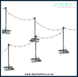 FESTOON SUPPORT BASE & POLE WITH WEIGHTS